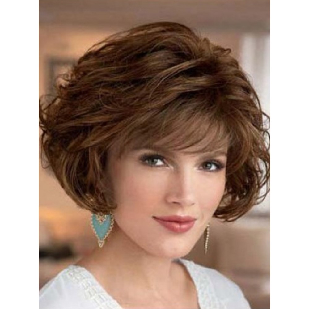 Classic Short Wavy Women Hair Wigs On Sale