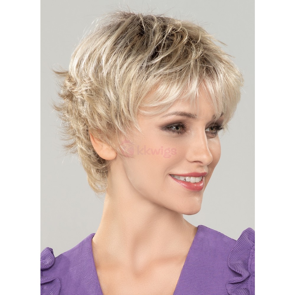 Human Hair Blonde Wavy Wigs